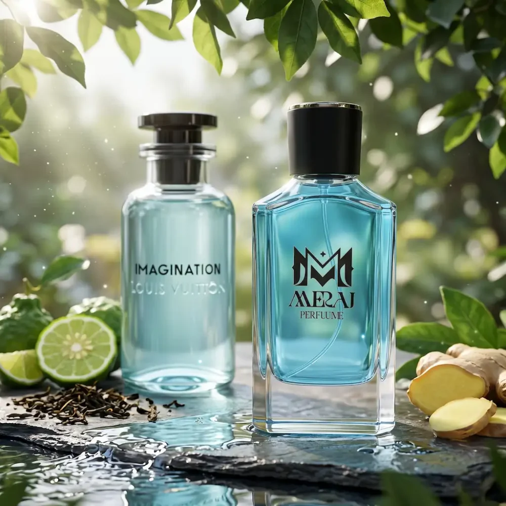 شیشه اورجینال و نسخه معراج عطر ایمجینیشن لویی ویتون