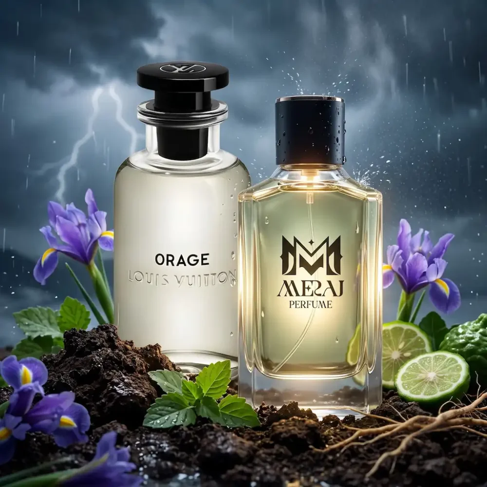 شیشه اورجینال و نسخه معراج عطر Louis Vuitton Orage
